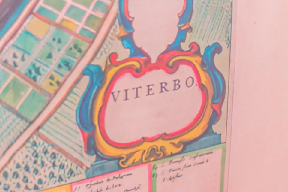 Mappa storica di Viterbo